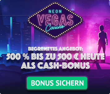 NeonVegas Casino Bonus 500%